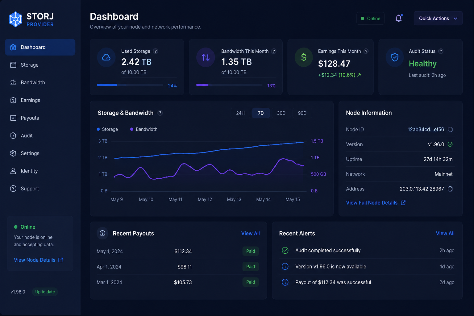 Storj Storage Node