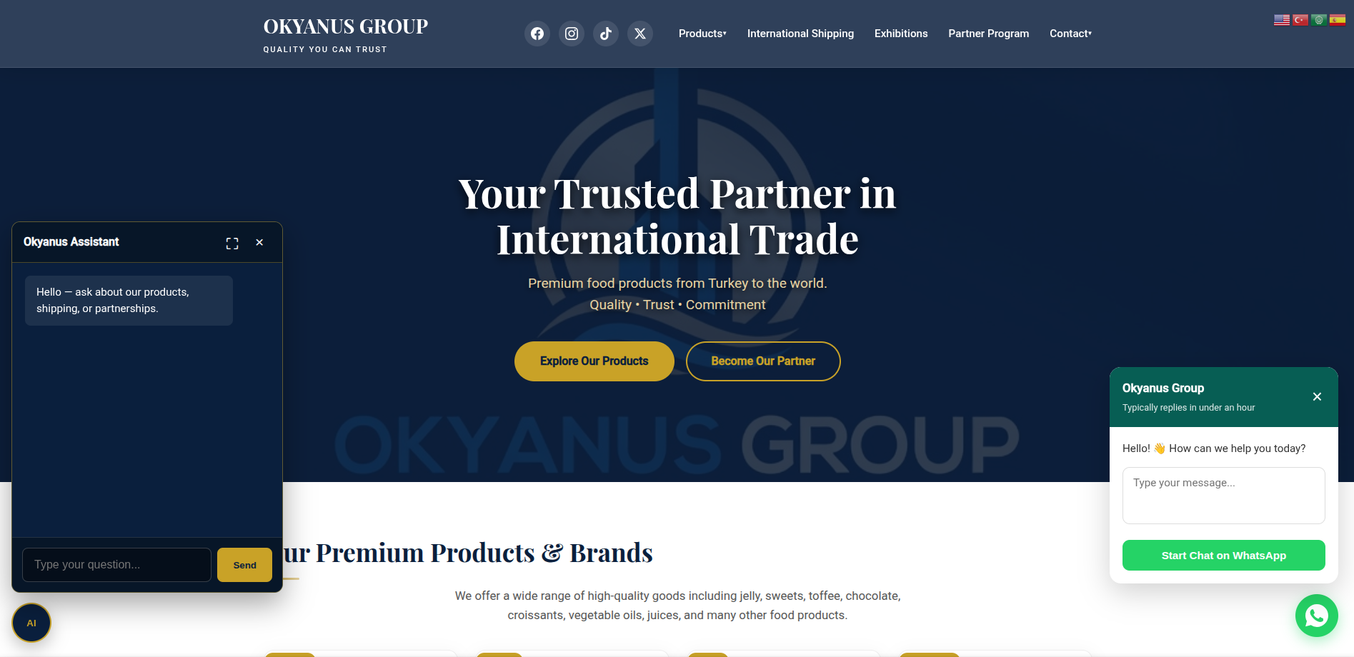 Okyanus Group Food Exports